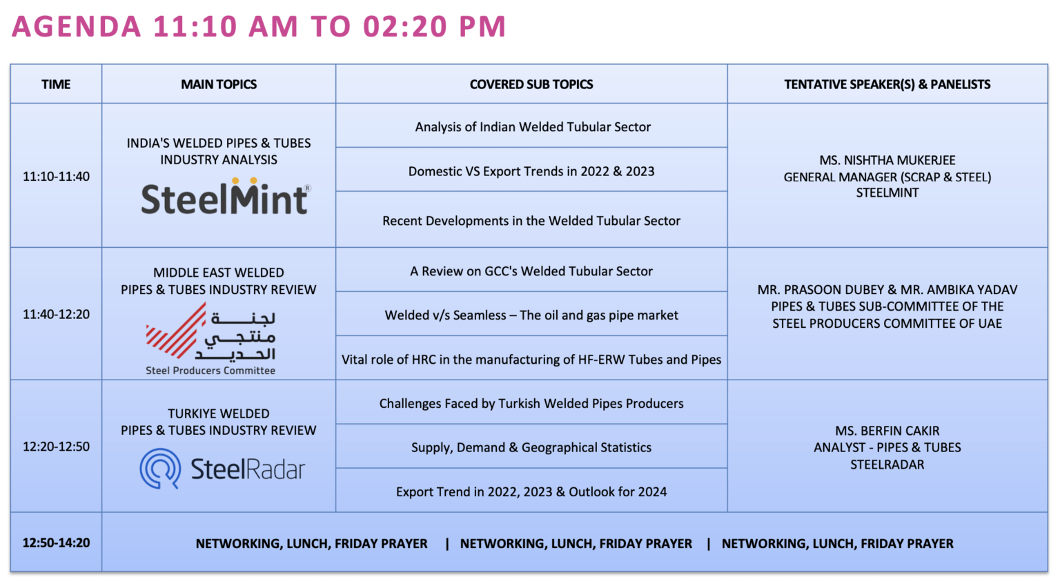 Best Grand Two Day Steel summit in Dubai on November 24,2023